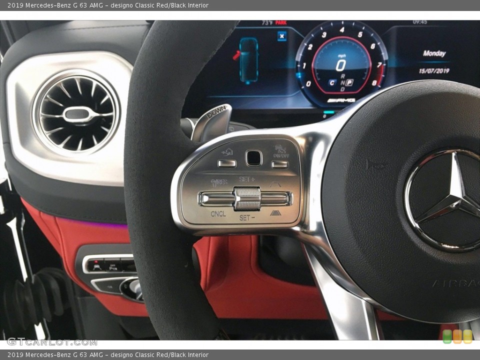designo Classic Red/Black Interior Steering Wheel for the 2019 Mercedes-Benz G 63 AMG #134296572