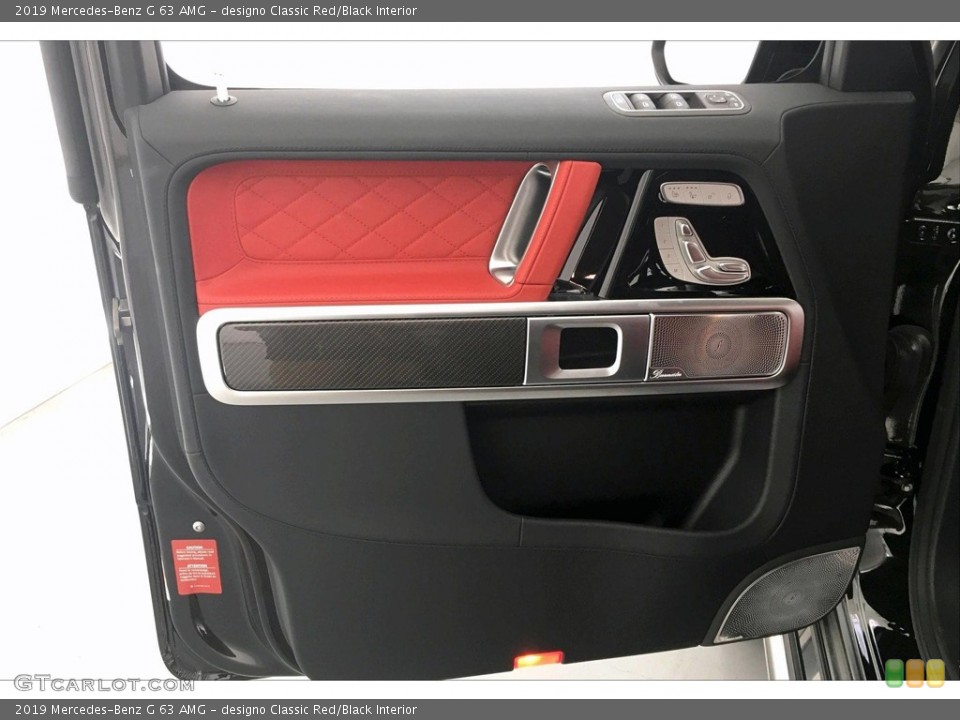 designo Classic Red/Black Interior Door Panel for the 2019 Mercedes-Benz G 63 AMG #134296788