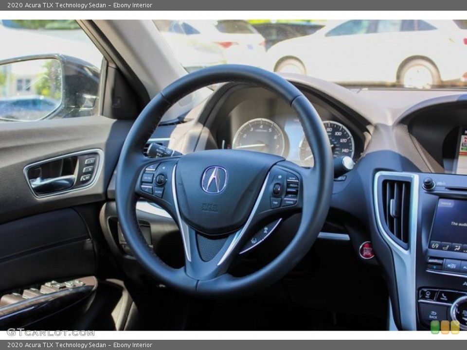 Ebony Interior Steering Wheel for the 2020 Acura TLX Technology Sedan #134300535