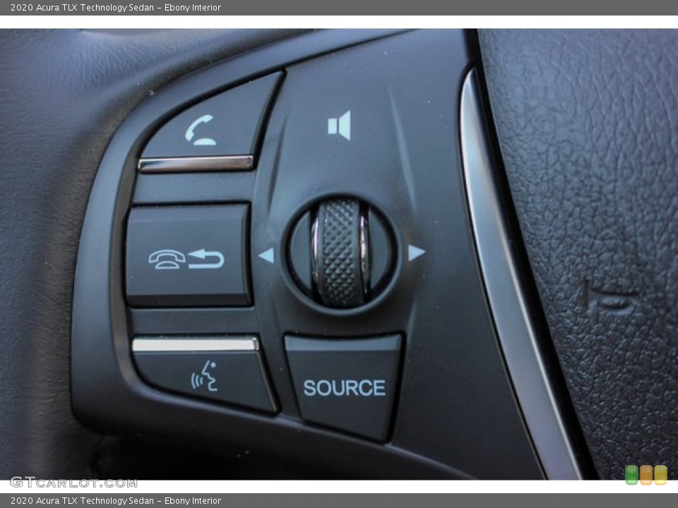 Ebony Interior Steering Wheel for the 2020 Acura TLX Technology Sedan #134300801