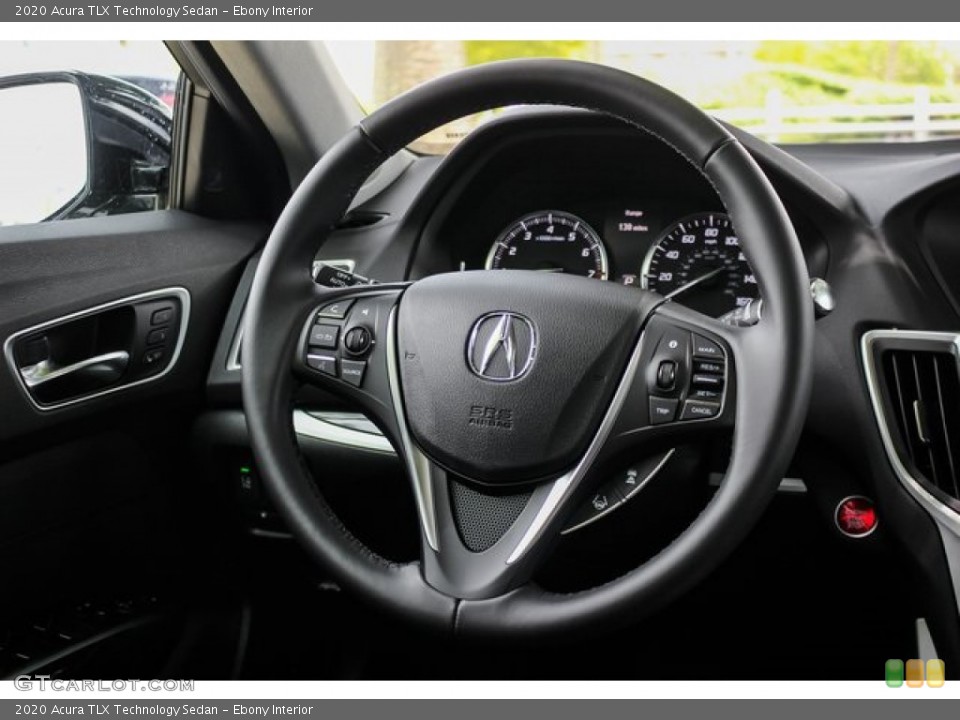 Ebony Interior Steering Wheel for the 2020 Acura TLX Technology Sedan #134314507