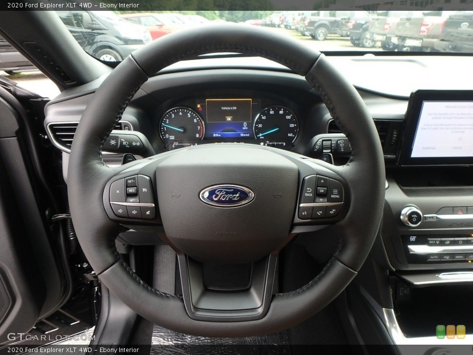 Ebony Interior Steering Wheel for the 2020 Ford Explorer XLT 4WD #134322793