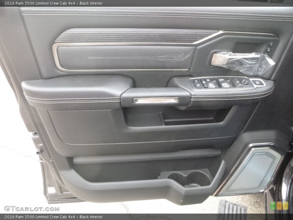 Black Interior Door Panel for the 2019 Ram 3500 Limited Crew Cab 4x4 #134342538
