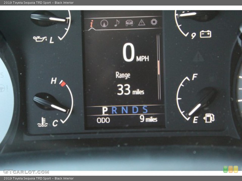Black Interior Gauges for the 2019 Toyota Sequoia TRD Sport #134345247
