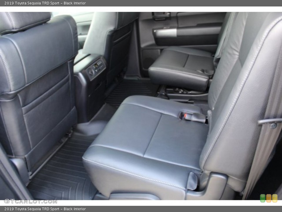 Black Interior Rear Seat for the 2019 Toyota Sequoia TRD Sport #134345376