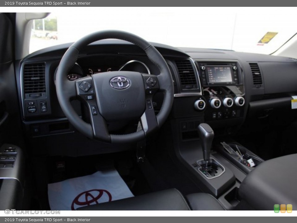Black Interior Dashboard for the 2019 Toyota Sequoia TRD Sport #134345397