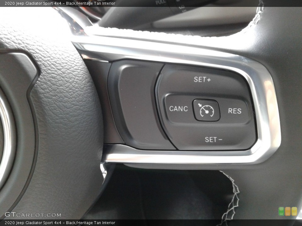 Black/Heritage Tan Interior Steering Wheel for the 2020 Jeep Gladiator Sport 4x4 #134349858