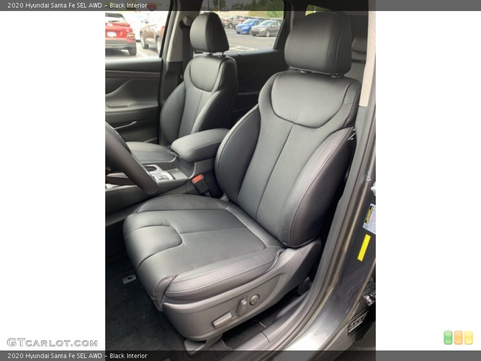 Black Interior Front Seat for the 2020 Hyundai Santa Fe SEL AWD #134355480