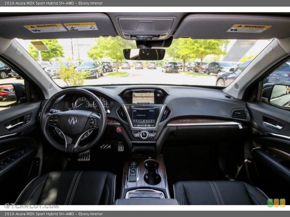 Ebony Interior Dashboard for the 2019 Acura MDX Sport Hybrid SH-AWD #134355552