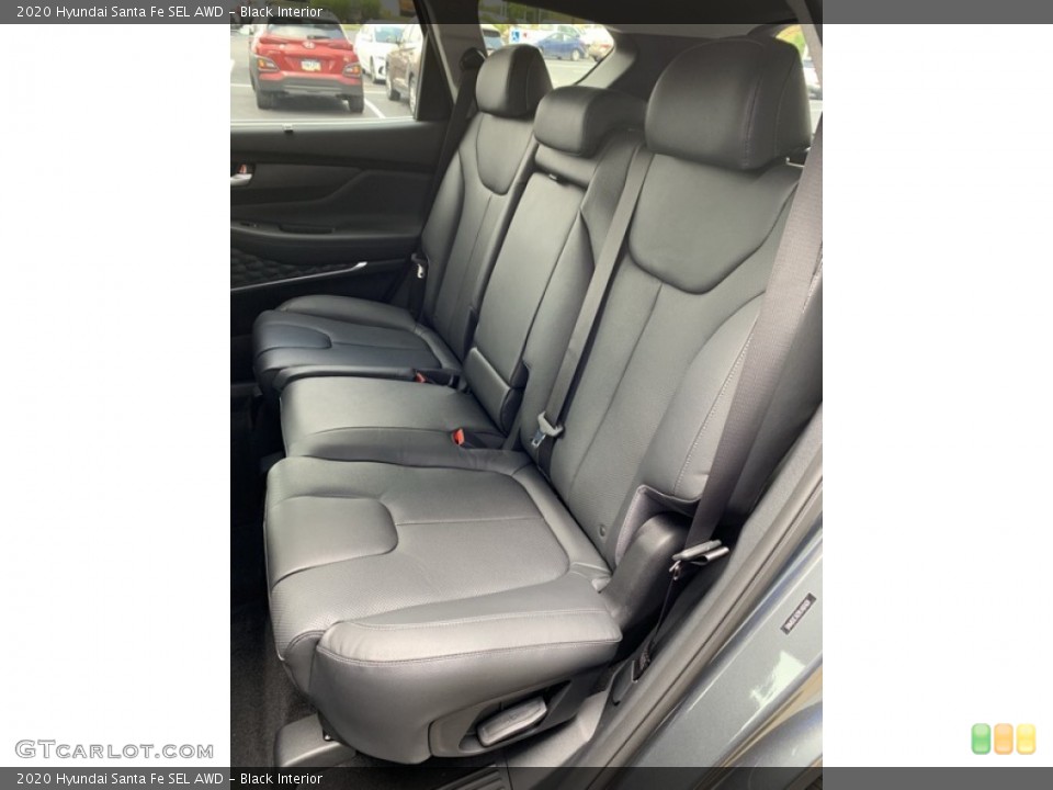 Black Interior Rear Seat for the 2020 Hyundai Santa Fe SEL AWD #134355573