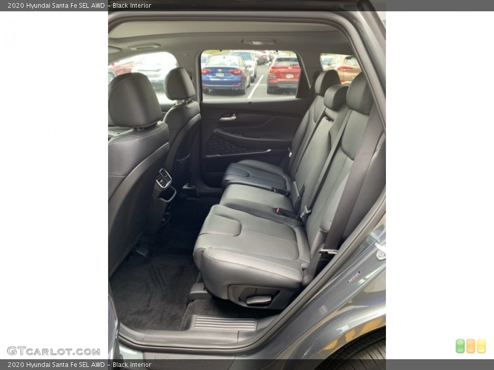 Black Interior Rear Seat for the 2020 Hyundai Santa Fe SEL AWD #134355585