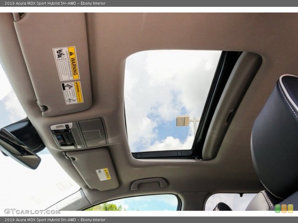Ebony Interior Sunroof for the 2019 Acura MDX Sport Hybrid SH-AWD #134355639