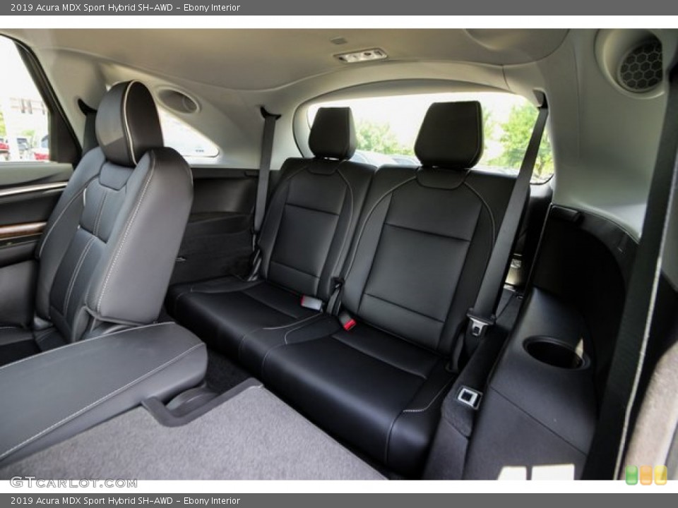 Ebony Interior Rear Seat for the 2019 Acura MDX Sport Hybrid SH-AWD #134355714