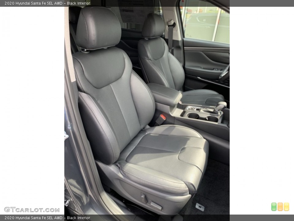 Black Interior Front Seat for the 2020 Hyundai Santa Fe SEL AWD #134355756