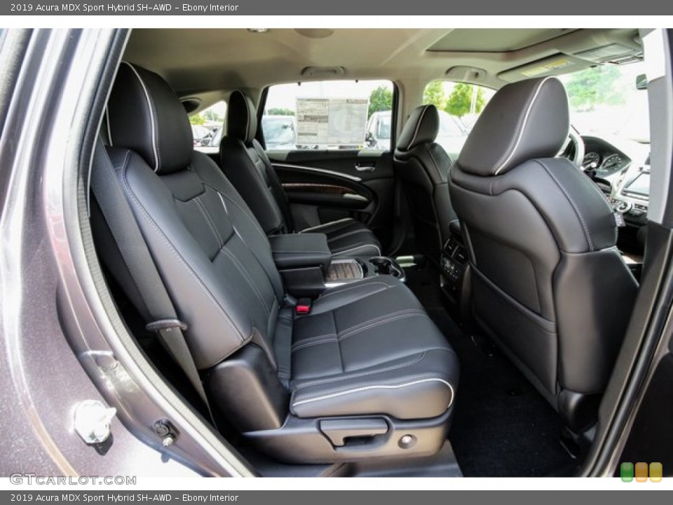 Ebony Interior Rear Seat for the 2019 Acura MDX Sport Hybrid SH-AWD #134355783