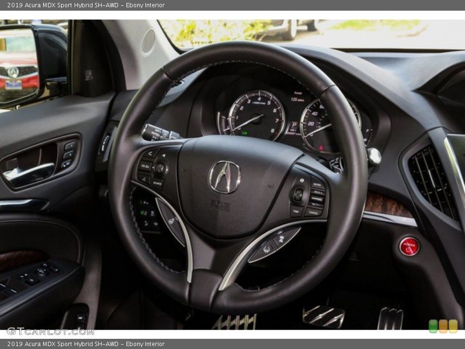 Ebony Interior Steering Wheel for the 2019 Acura MDX Sport Hybrid SH-AWD #134355873