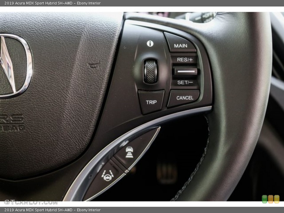 Ebony Interior Steering Wheel for the 2019 Acura MDX Sport Hybrid SH-AWD #134356005