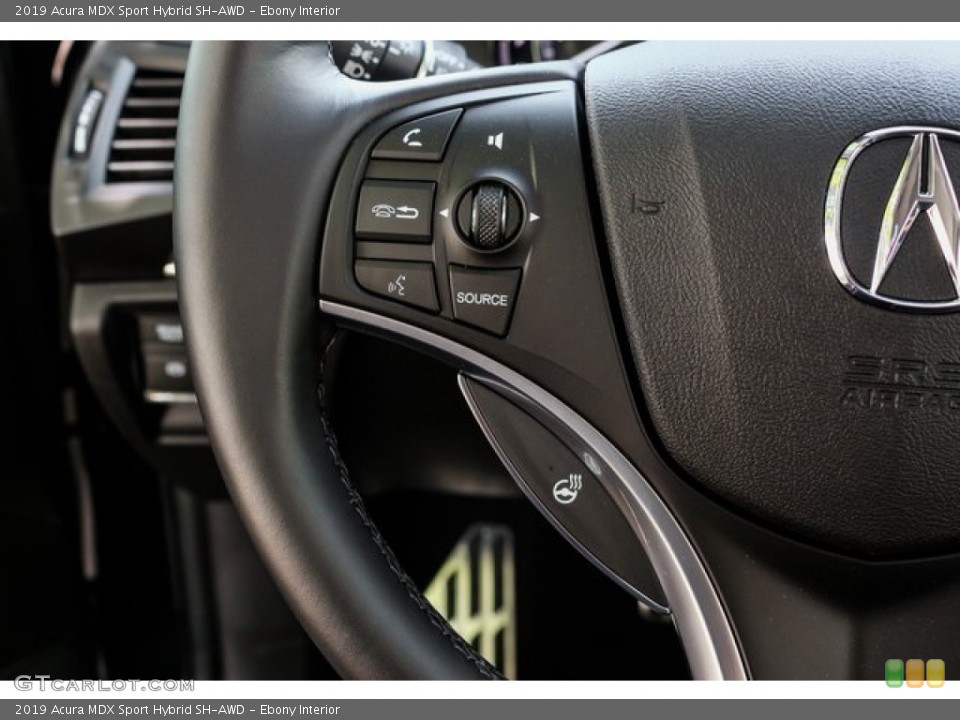 Ebony Interior Steering Wheel for the 2019 Acura MDX Sport Hybrid SH-AWD #134356017