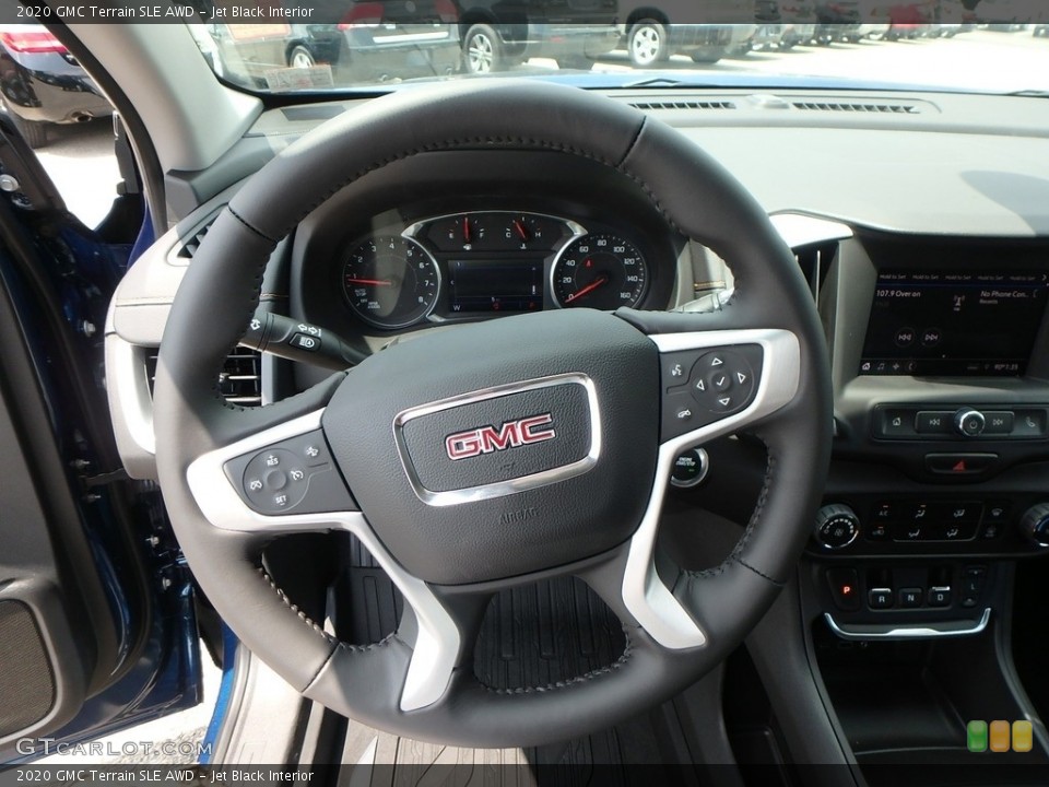 Jet Black Interior Steering Wheel for the 2020 GMC Terrain SLE AWD #134365605