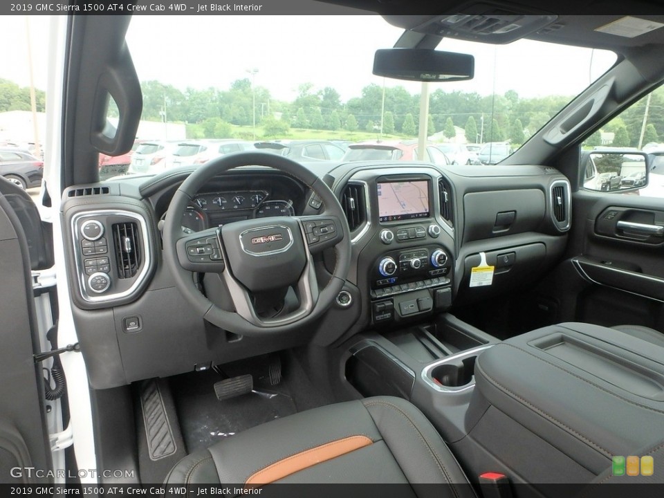 Jet Black Interior Photo for the 2019 GMC Sierra 1500 AT4 Crew Cab 4WD #134369142