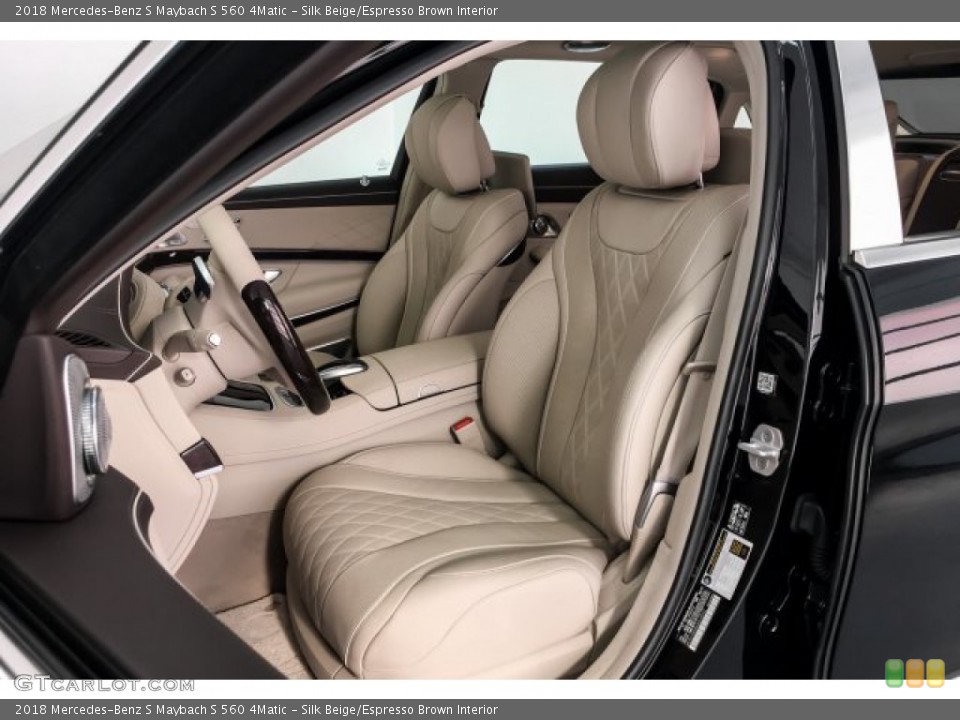 Silk Beige/Espresso Brown Interior Photo for the 2018 Mercedes-Benz S Maybach S 560 4Matic #134369378