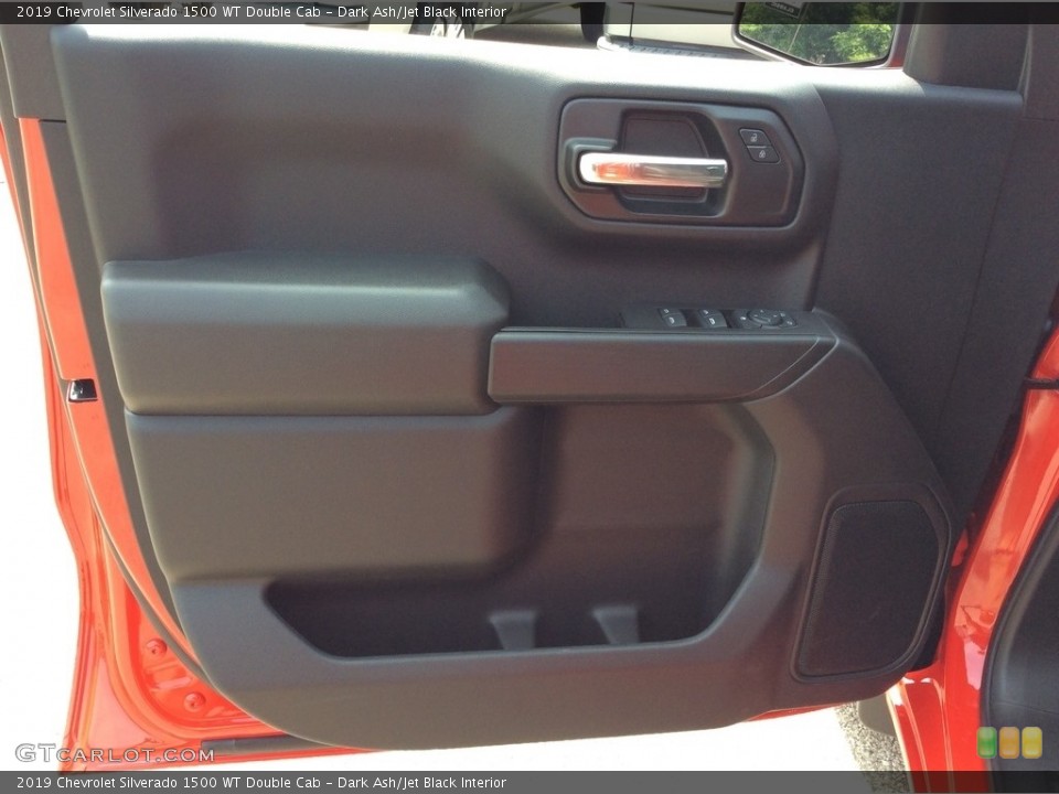 Dark Ash/Jet Black Interior Door Panel for the 2019 Chevrolet Silverado 1500 WT Double Cab #134369502