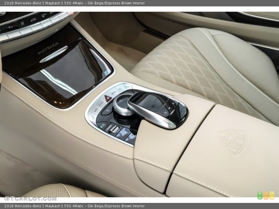 Silk Beige/Espresso Brown Interior Controls for the 2018 Mercedes-Benz S Maybach S 560 4Matic #134369622