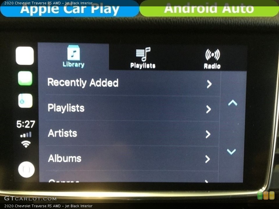 Jet Black Interior Controls for the 2020 Chevrolet Traverse RS AWD #134370093