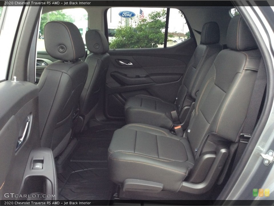 Jet Black Interior Rear Seat for the 2020 Chevrolet Traverse RS AWD #134370180