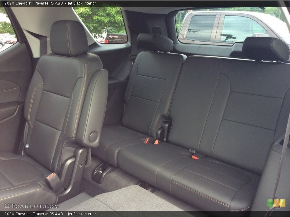Jet Black Interior Rear Seat for the 2020 Chevrolet Traverse RS AWD #134370192