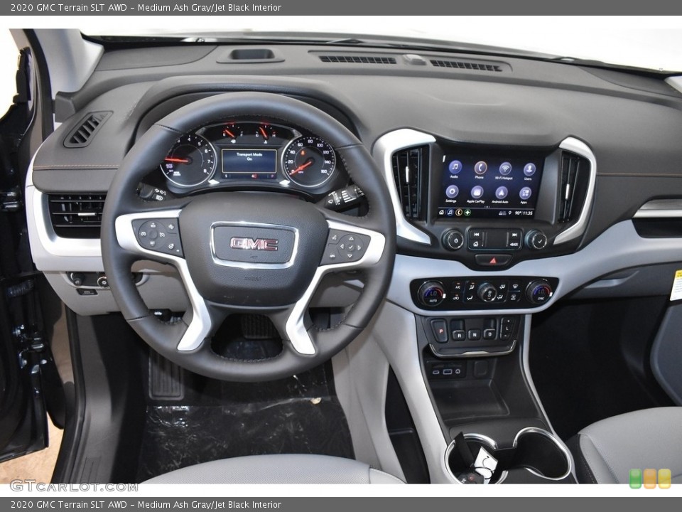 Medium Ash Gray/Jet Black Interior Dashboard for the 2020 GMC Terrain SLT AWD #134372529