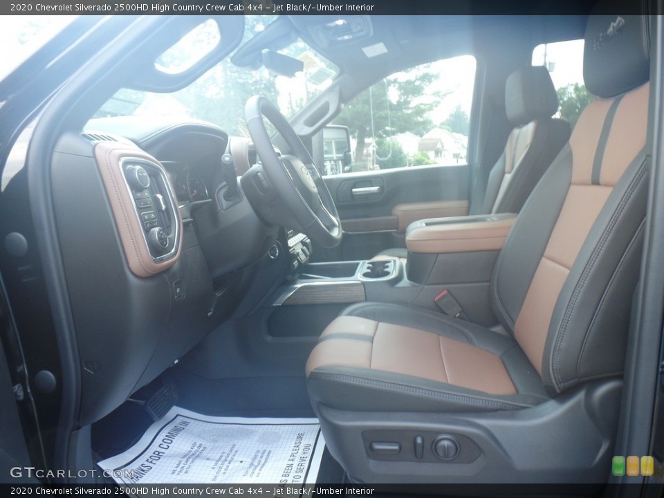 Jet Black/­Umber Interior Photo for the 2020 Chevrolet Silverado 2500HD High Country Crew Cab 4x4 #134377953