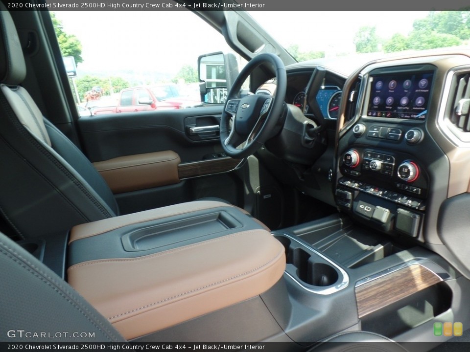Jet Black/­Umber Interior Controls for the 2020 Chevrolet Silverado 2500HD High Country Crew Cab 4x4 #134378436