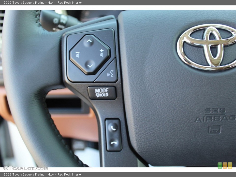 Red Rock Interior Steering Wheel for the 2019 Toyota Sequoia Platinum 4x4 #134385316