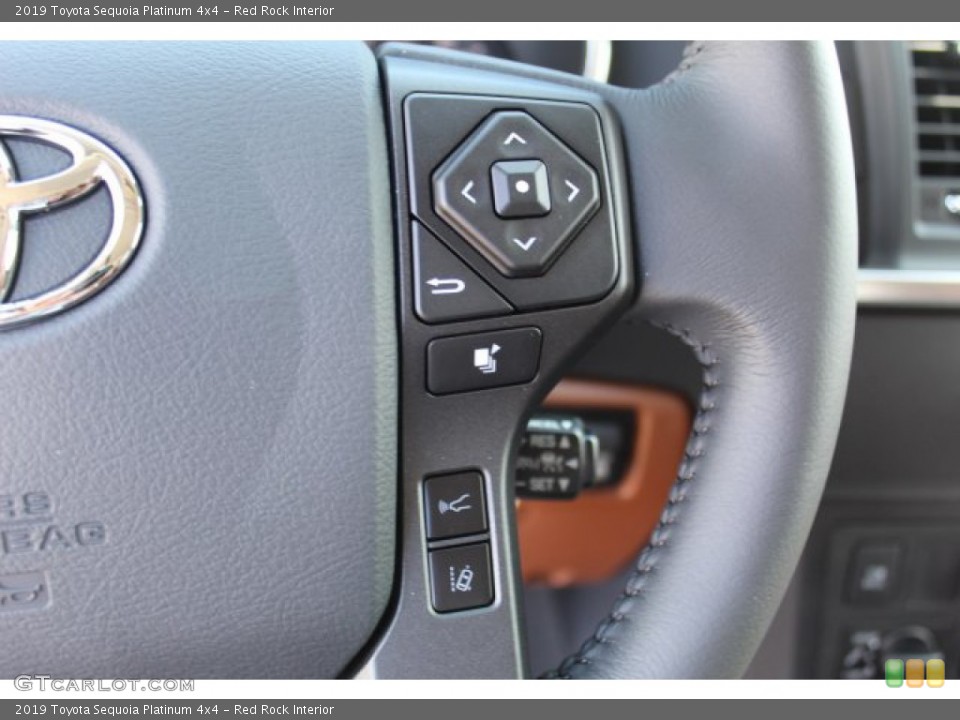 Red Rock Interior Steering Wheel for the 2019 Toyota Sequoia Platinum 4x4 #134385328
