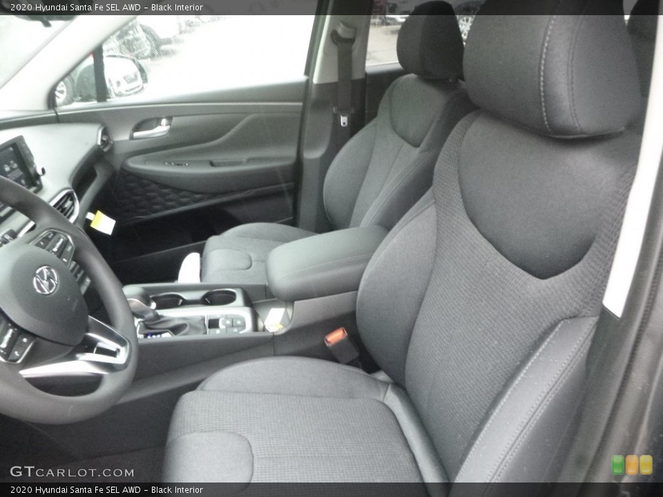 Black Interior Front Seat for the 2020 Hyundai Santa Fe SEL AWD #134398099