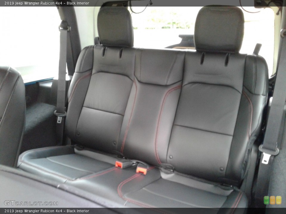 Black Interior Rear Seat for the 2019 Jeep Wrangler Rubicon 4x4 #134401444