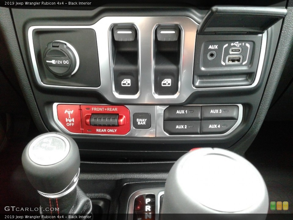 Black Interior Controls for the 2019 Jeep Wrangler Rubicon 4x4 #134401831