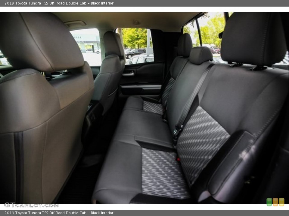 Black Interior Rear Seat for the 2019 Toyota Tundra TSS Off Road Double Cab #134402842