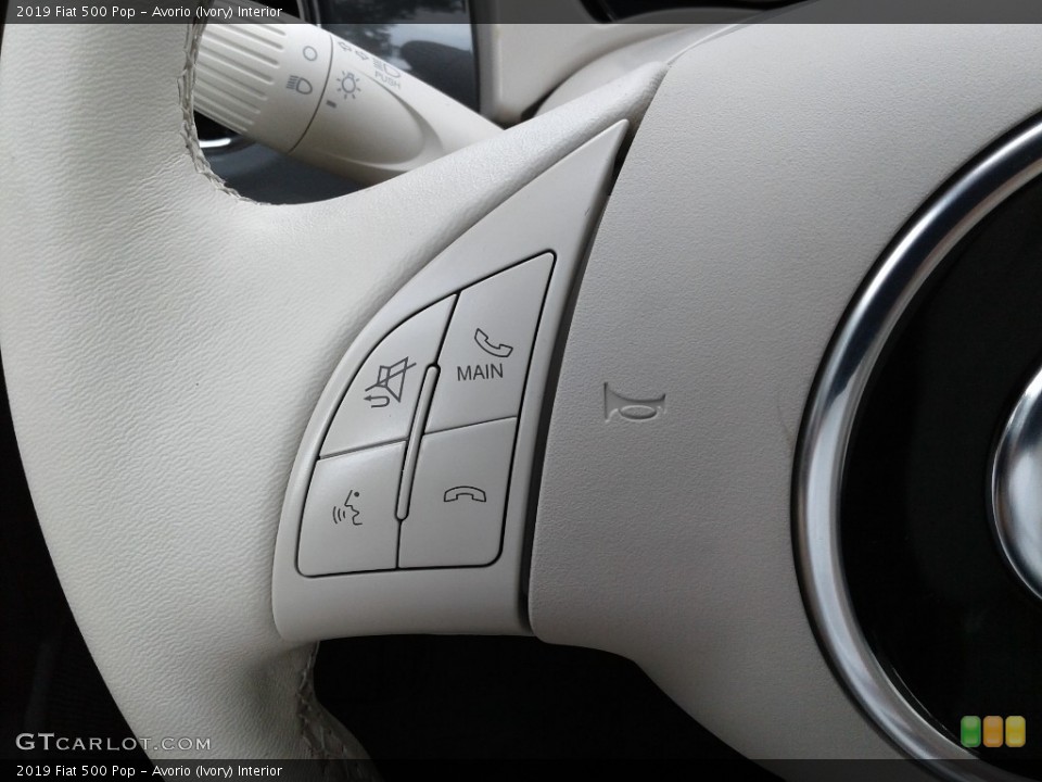 Avorio (Ivory) Interior Steering Wheel for the 2019 Fiat 500 Pop #134403328