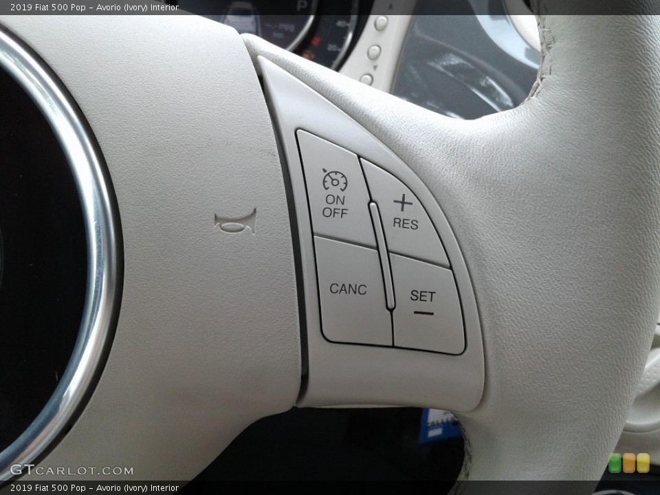 Avorio (Ivory) Interior Steering Wheel for the 2019 Fiat 500 Pop #134403341