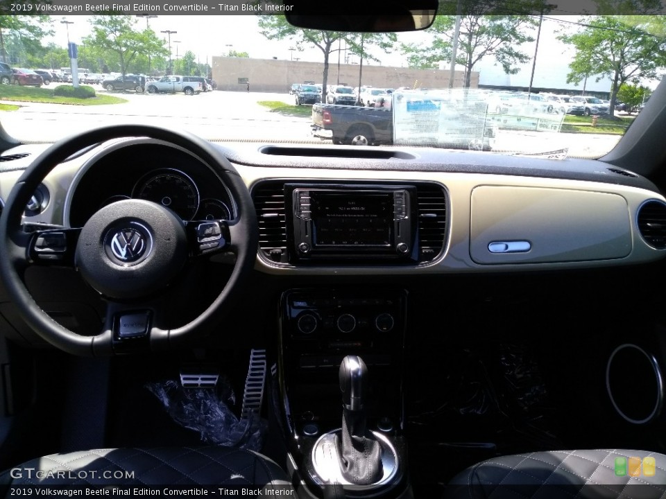 Titan Black Interior Dashboard for the 2019 Volkswagen Beetle Final Edition Convertible #134405298
