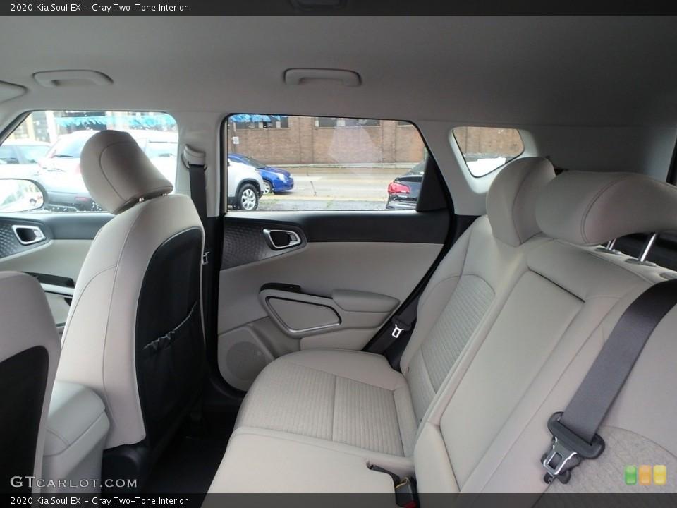 Gray Two-Tone Interior Rear Seat for the 2020 Kia Soul EX #134406490