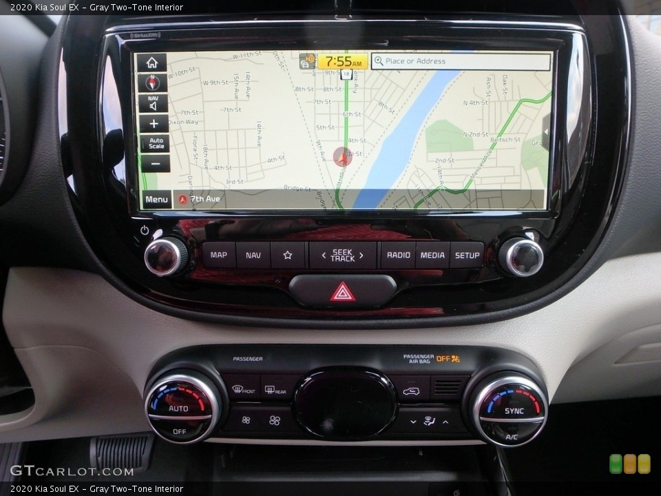 Gray Two-Tone Interior Navigation for the 2020 Kia Soul EX #134406651