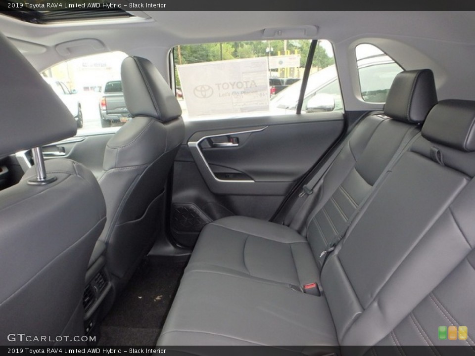 Black Interior Rear Seat for the 2019 Toyota RAV4 Limited AWD Hybrid #134409156