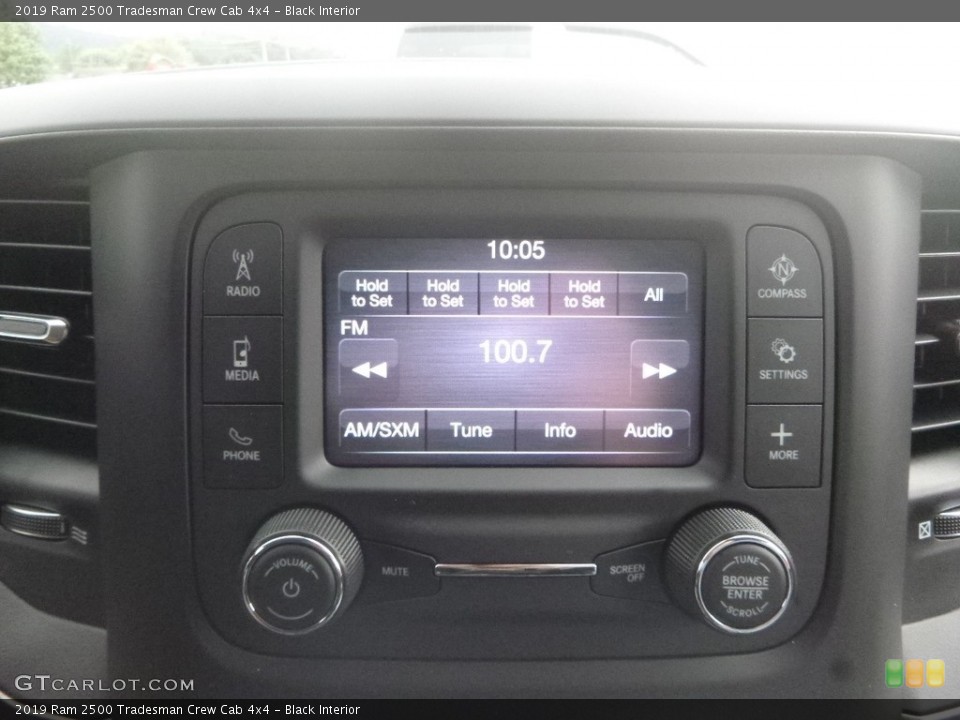 Black Interior Controls for the 2019 Ram 2500 Tradesman Crew Cab 4x4 #134413917