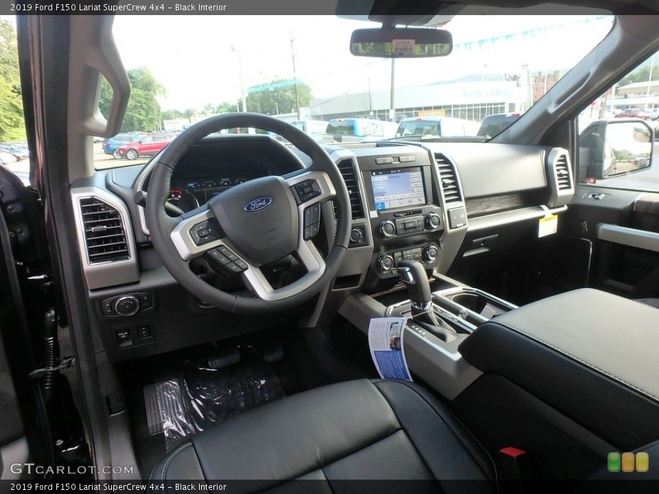 Black Interior Front Seat for the 2019 Ford F150 Lariat SuperCrew 4x4 #134417517