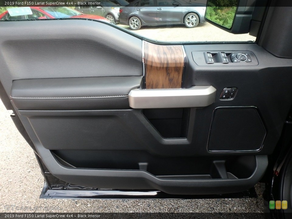 Black Interior Door Panel for the 2019 Ford F150 Lariat SuperCrew 4x4 #134417526