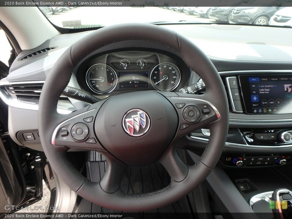 Dark Galvinized/Ebony Interior Steering Wheel for the 2020 Buick Enclave Essence AWD #134417616