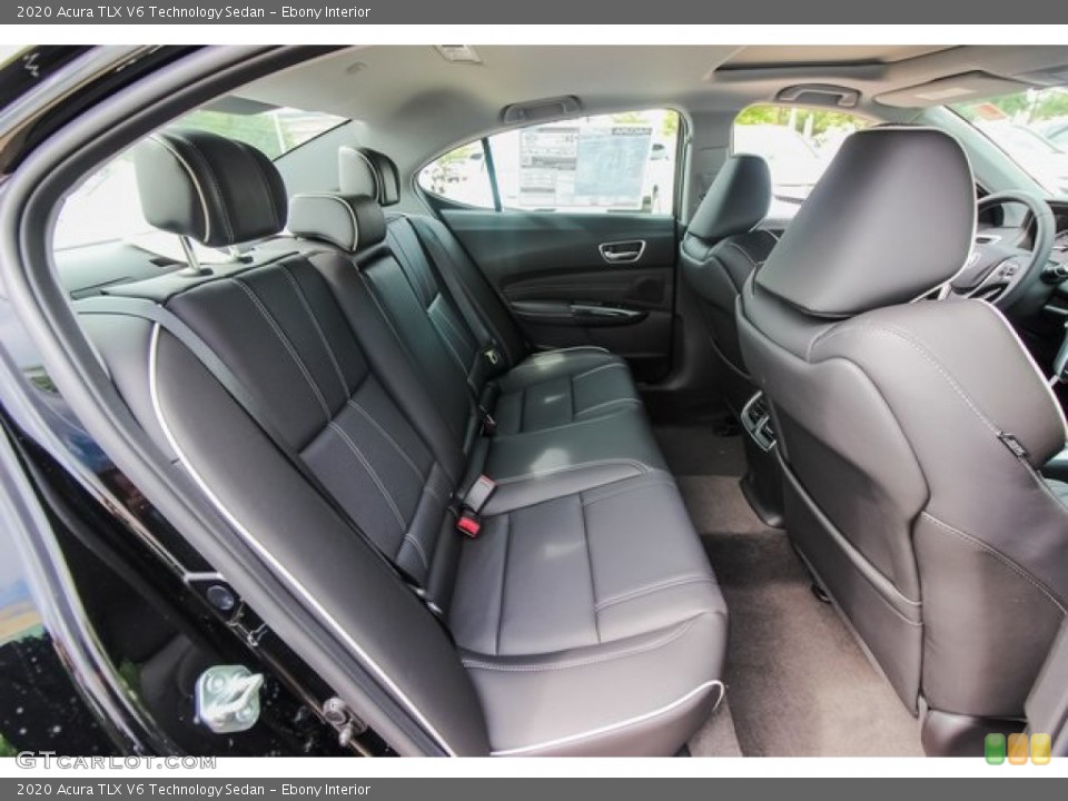 Ebony Interior Rear Seat for the 2020 Acura TLX V6 Technology Sedan #134418825